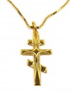 Medium størrelse Andreas kors i 24kt Gullforgylt Sterling sølv (M) thumbnail