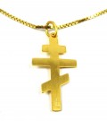 Medium størrelse Andreas kors i 24kt Gullforgylt Sterling sølv (M) thumbnail